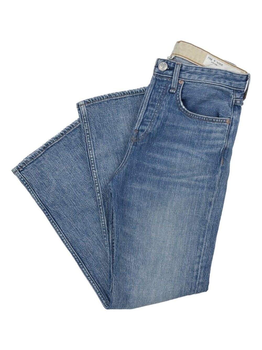 Rag & Bone Maya High Rise Straight Leg Jeans 26 Orian Dark Wash WDDI9H264519OR - Picture 8 of 13